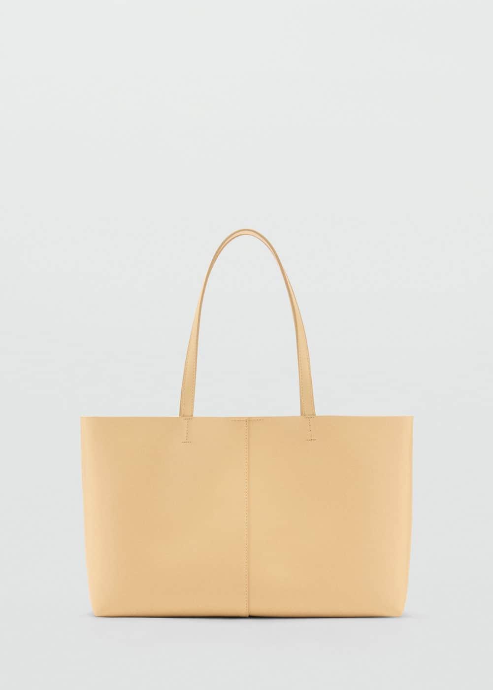 Leather-effect shopper bag - Women | MANGO USA Product Image