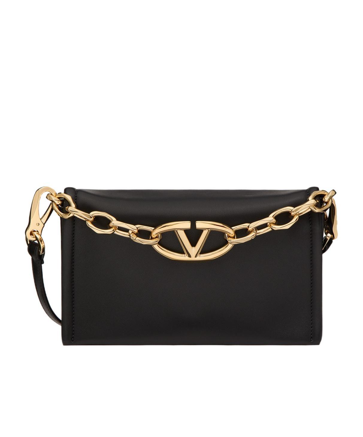 VALENTINO GARAVANI Vlogo Chain Shoulder Bag In Black Product Image