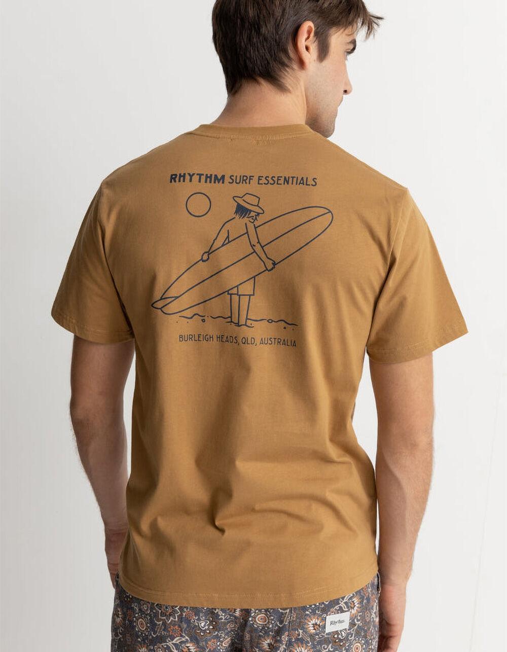 RHYTHM Lull Mens Tee - CARMEL Product Image