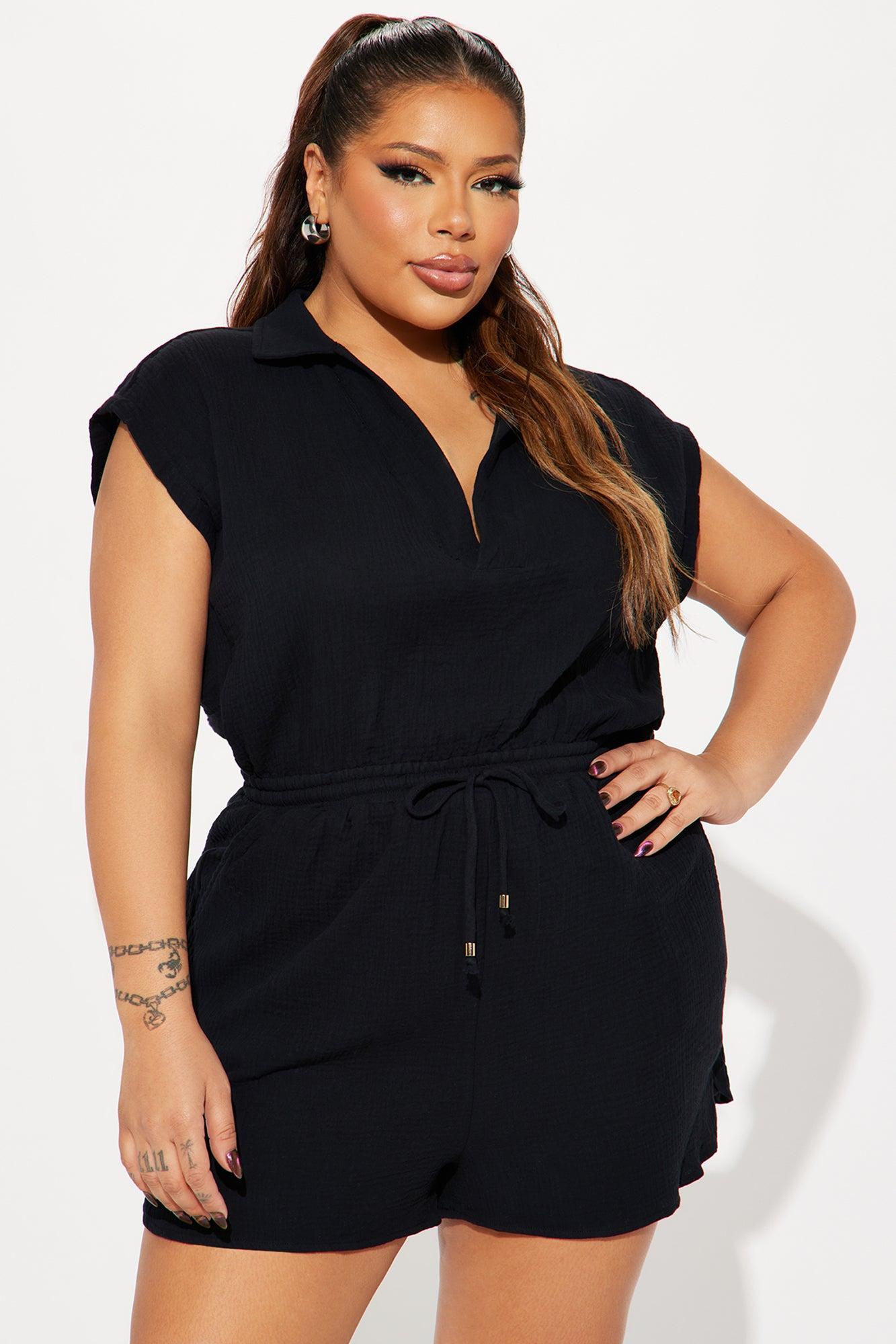 White Sands Romper - Black Product Image