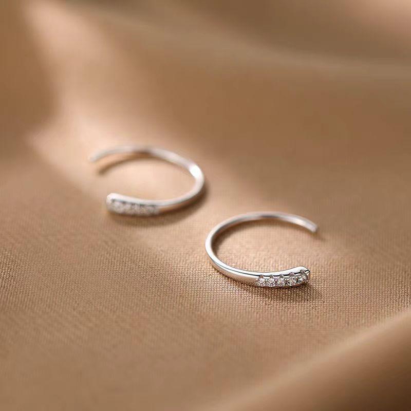 CZ Half Hoop Earring Product Image