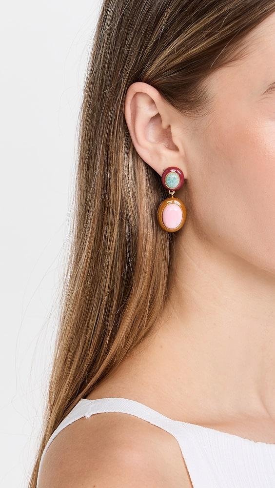 Lizzie Fortunato Papaya Earrings in Pink Conch | Shopbop Product Image