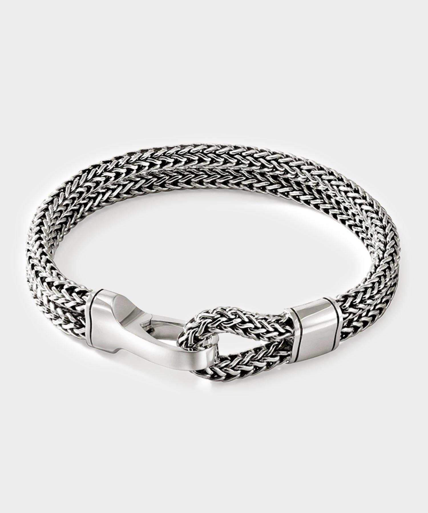 John Hardy Sterling Silver Double Row Bracelet with Hook Clasp Product Image