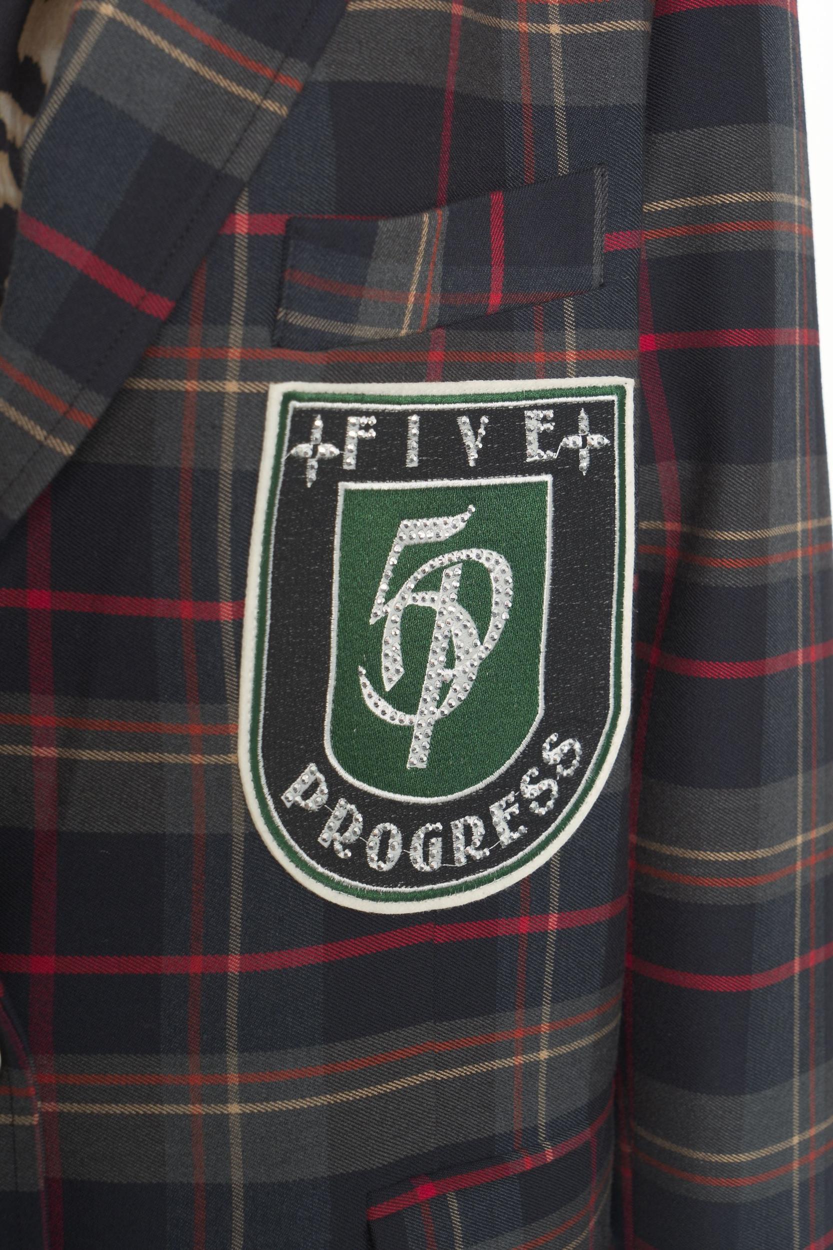 Blazer with plaid pattern Product Image