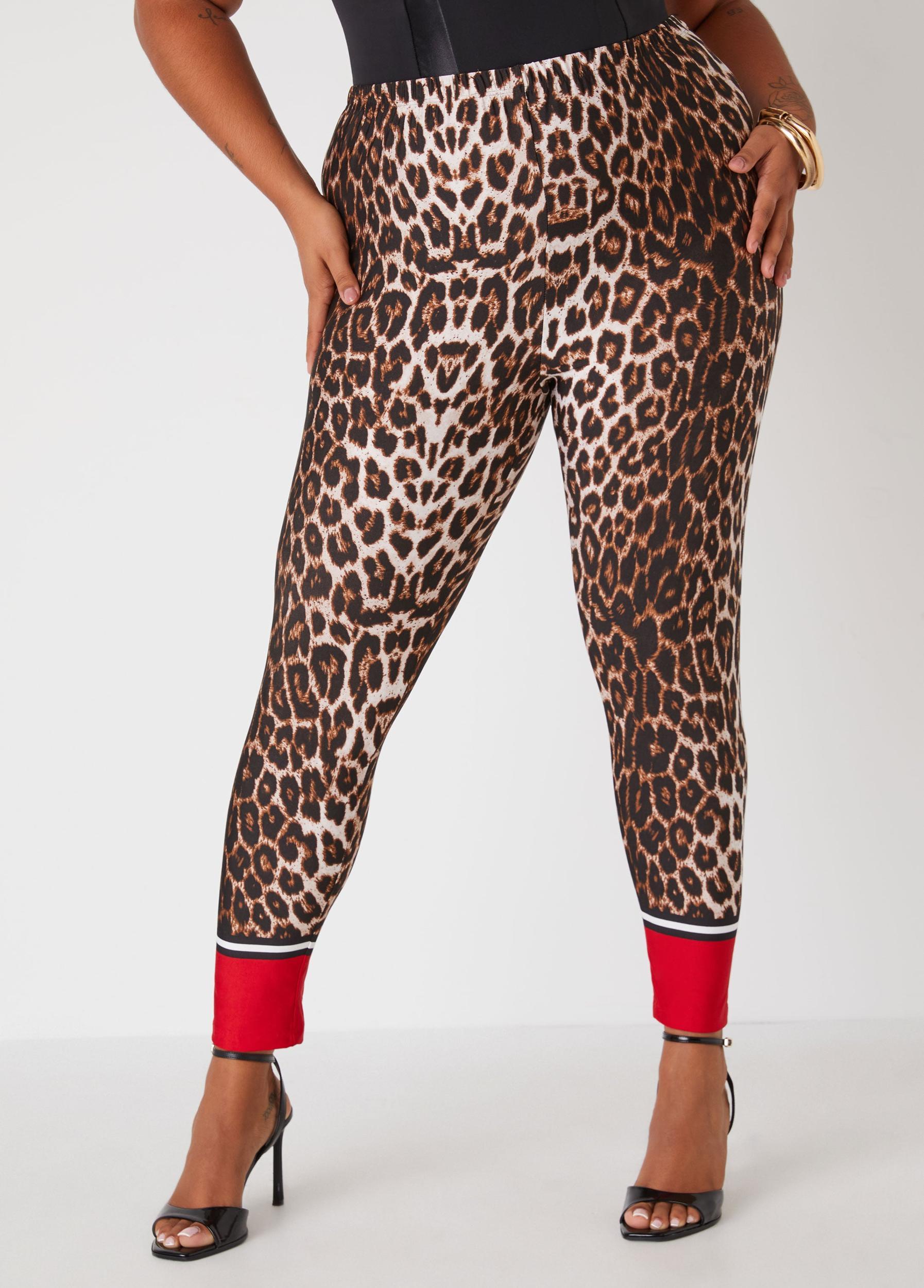 High Rise Animal Print Leggings Product Image