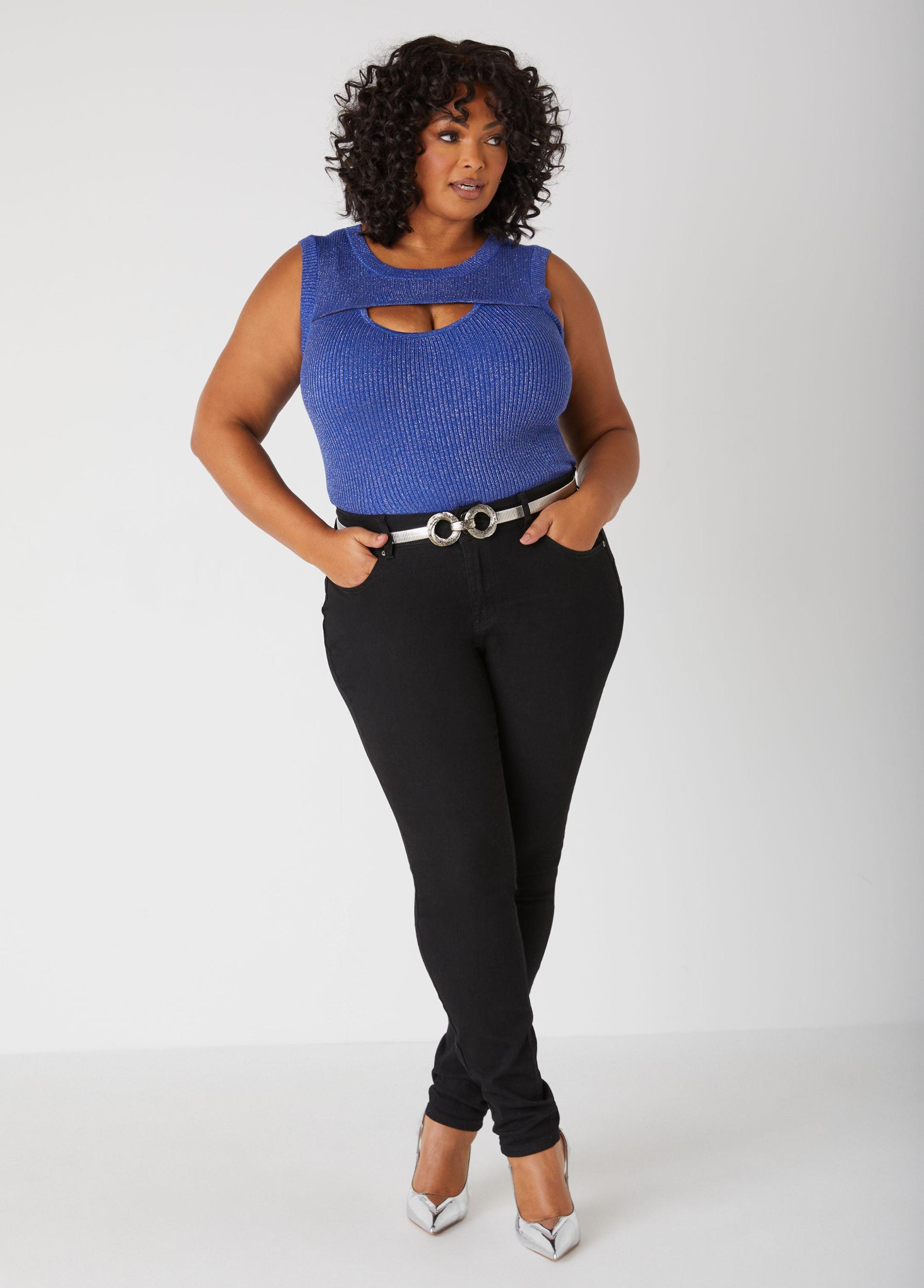 Cutout Lurex™ Ribbed Top Product Image