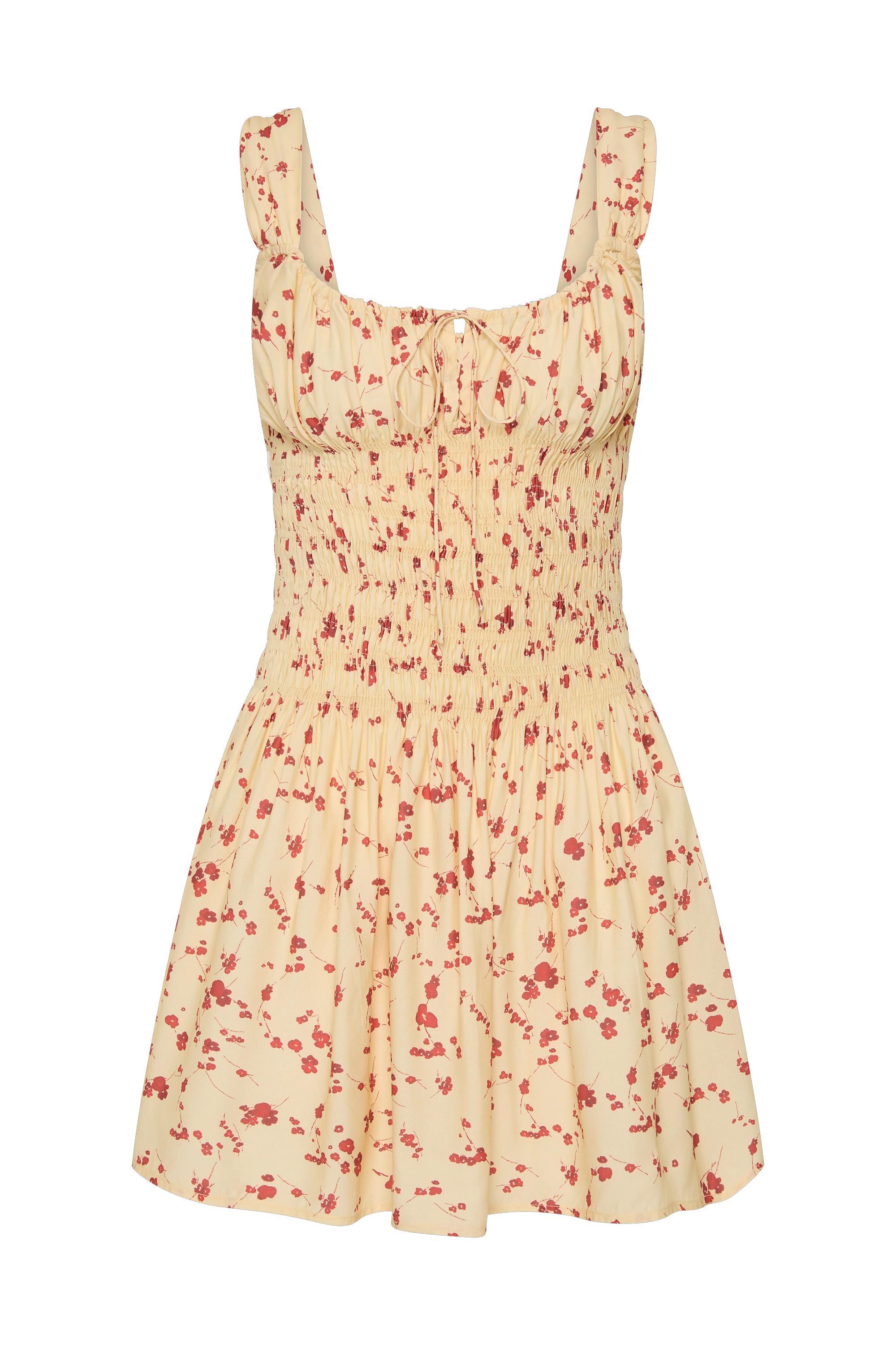 Esson Midi Dress Blossom Yellow Product Image