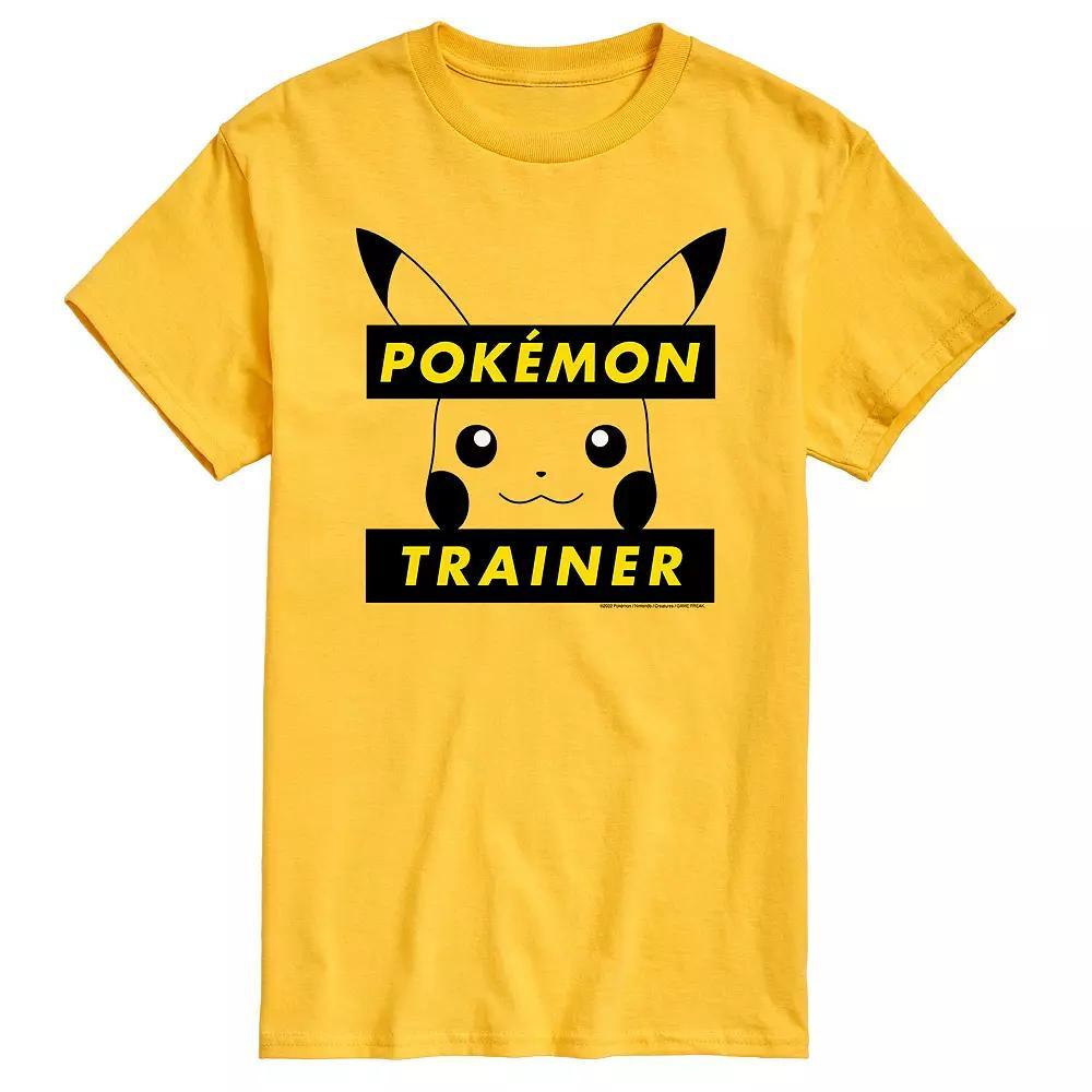 Men's Pokemon Trainer Tee, Size: Small, Yellow Product Image