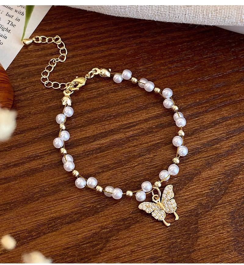 Butterfly Beaded Necklace / Bracelet Product Image