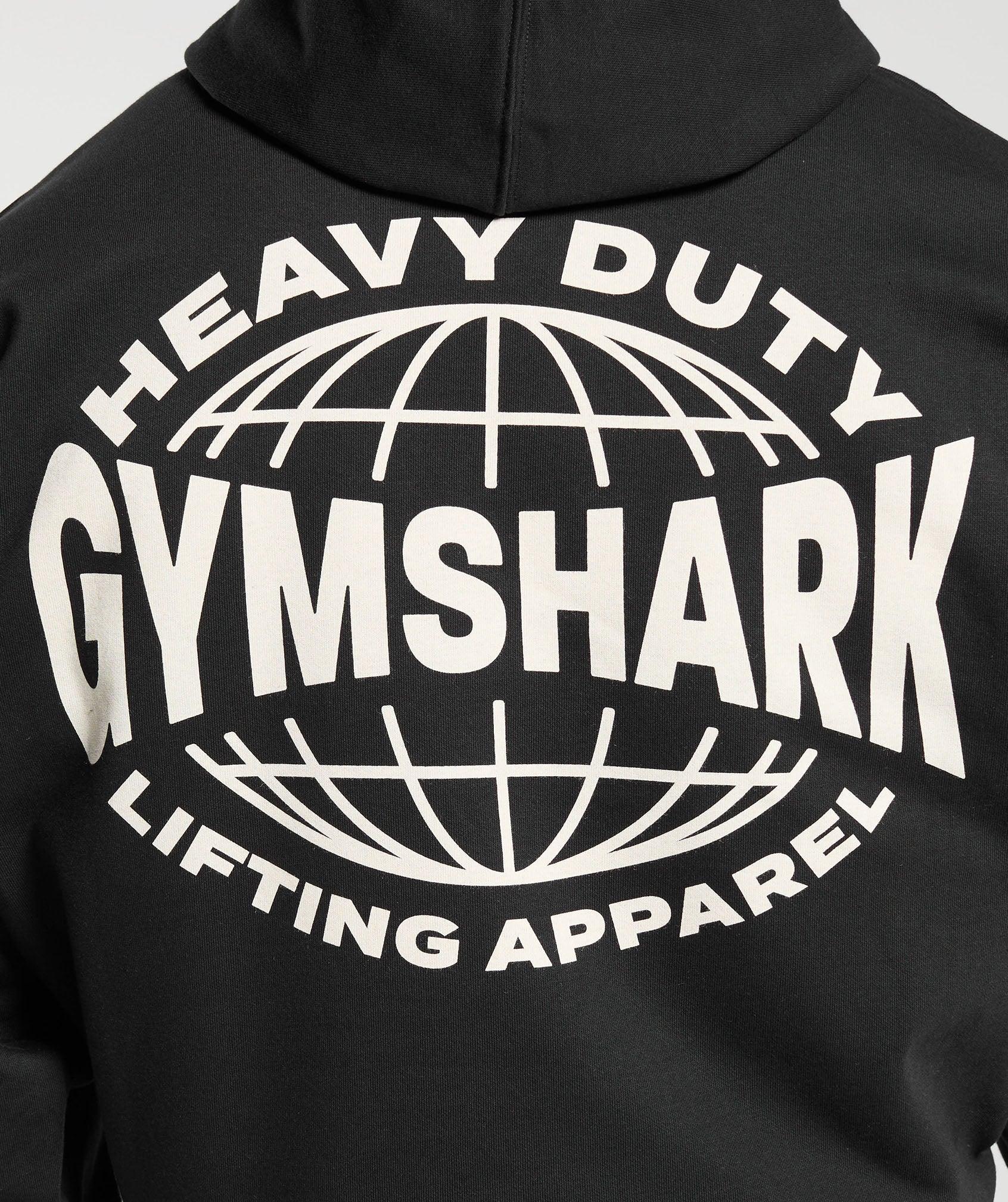 Gymshark Heavy Duty Apparel Hoodie - Black Male Product Image