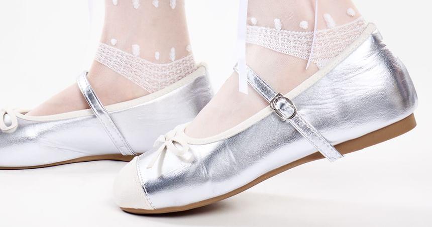 Lace Trim Crew Socks Set Product Image