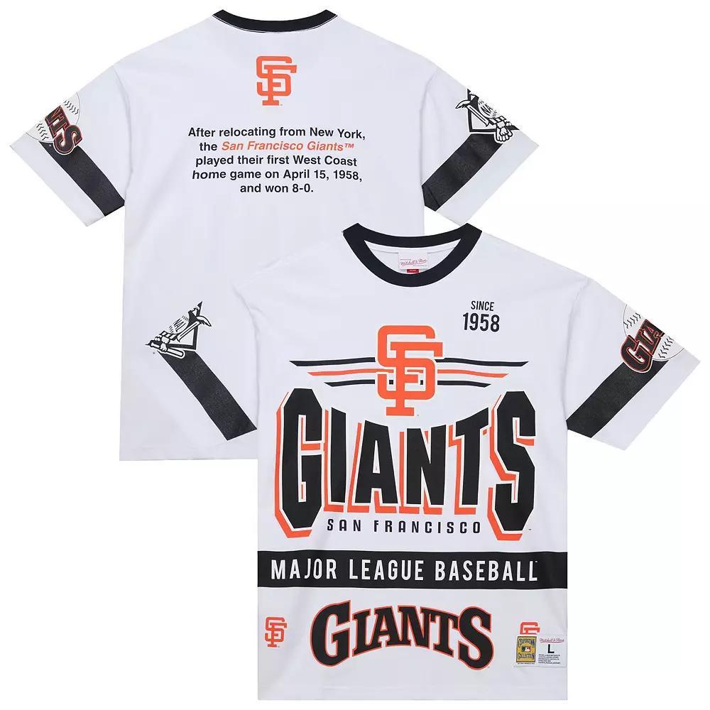 Men's Mitchell & Ness White San Francisco Giants Cooperstown Collection Team Origins Premium T-Shirt, Size: 2XL Product Image