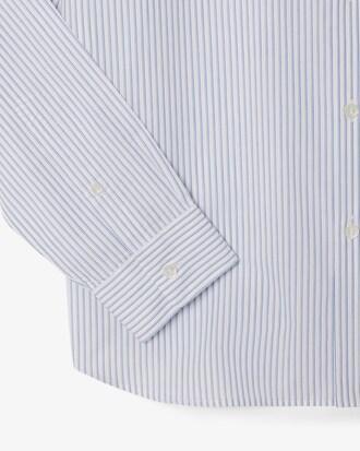 Regular Fit Striped Poplin Shirt Product Image