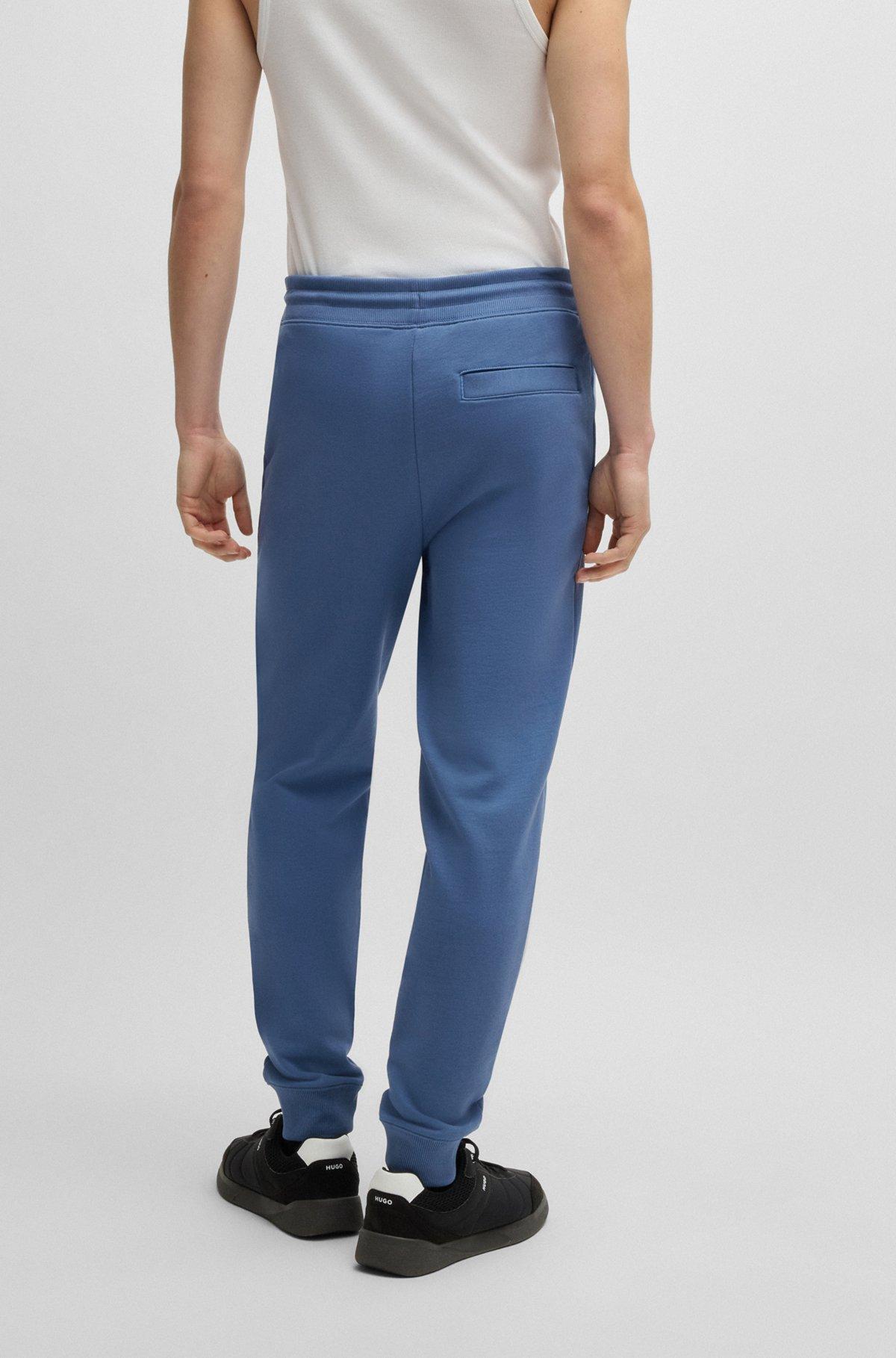 Logo-label tracksuit bottoms in cotton terry Product Image