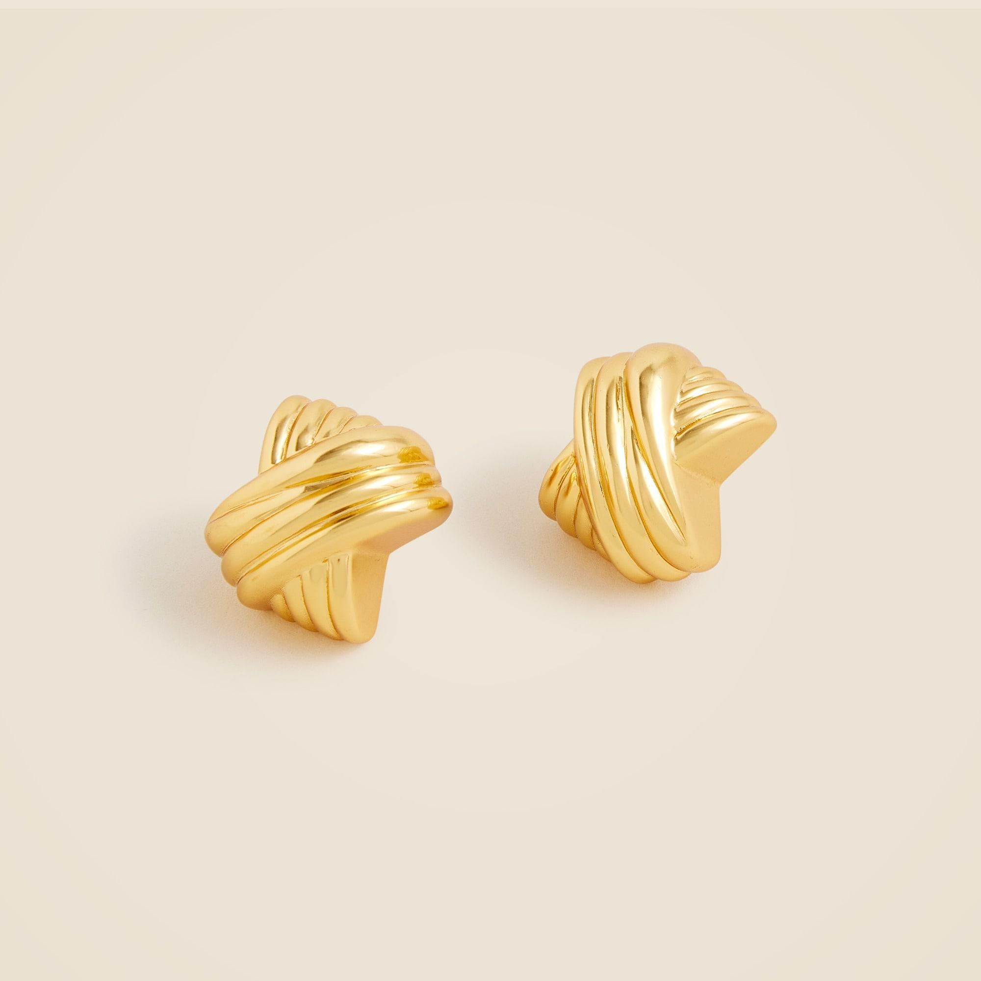 Crisscross stud earrings Product Image