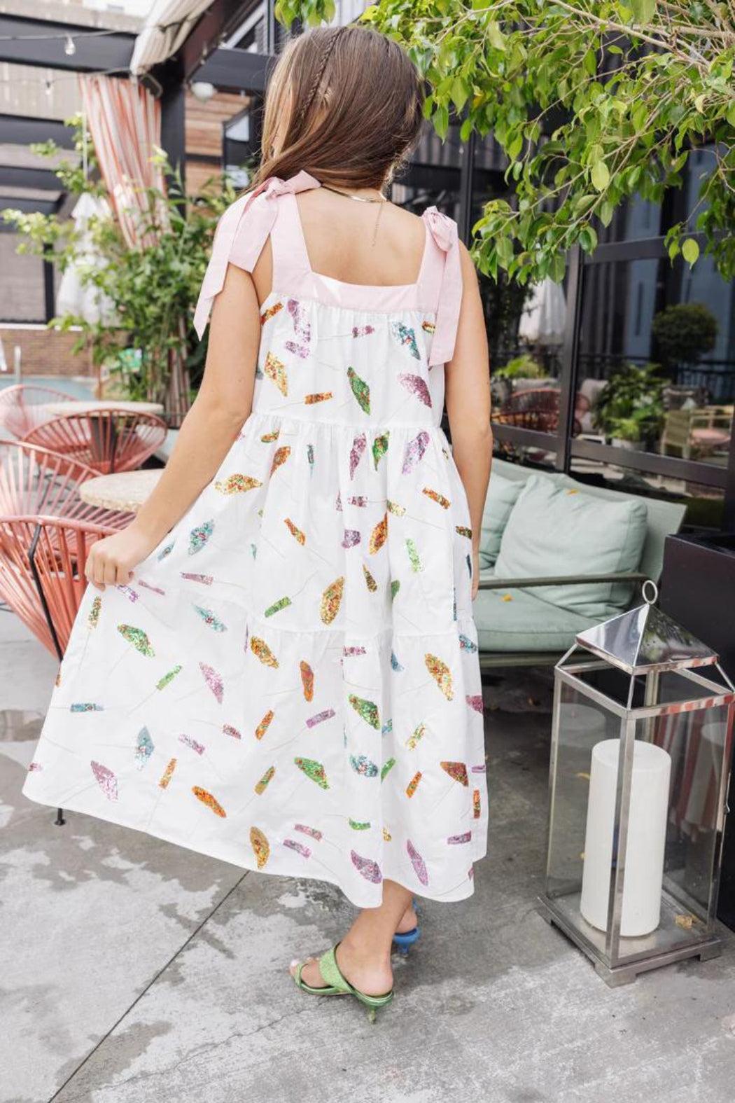 Cocktail Umbrella Midi Dress Product Image