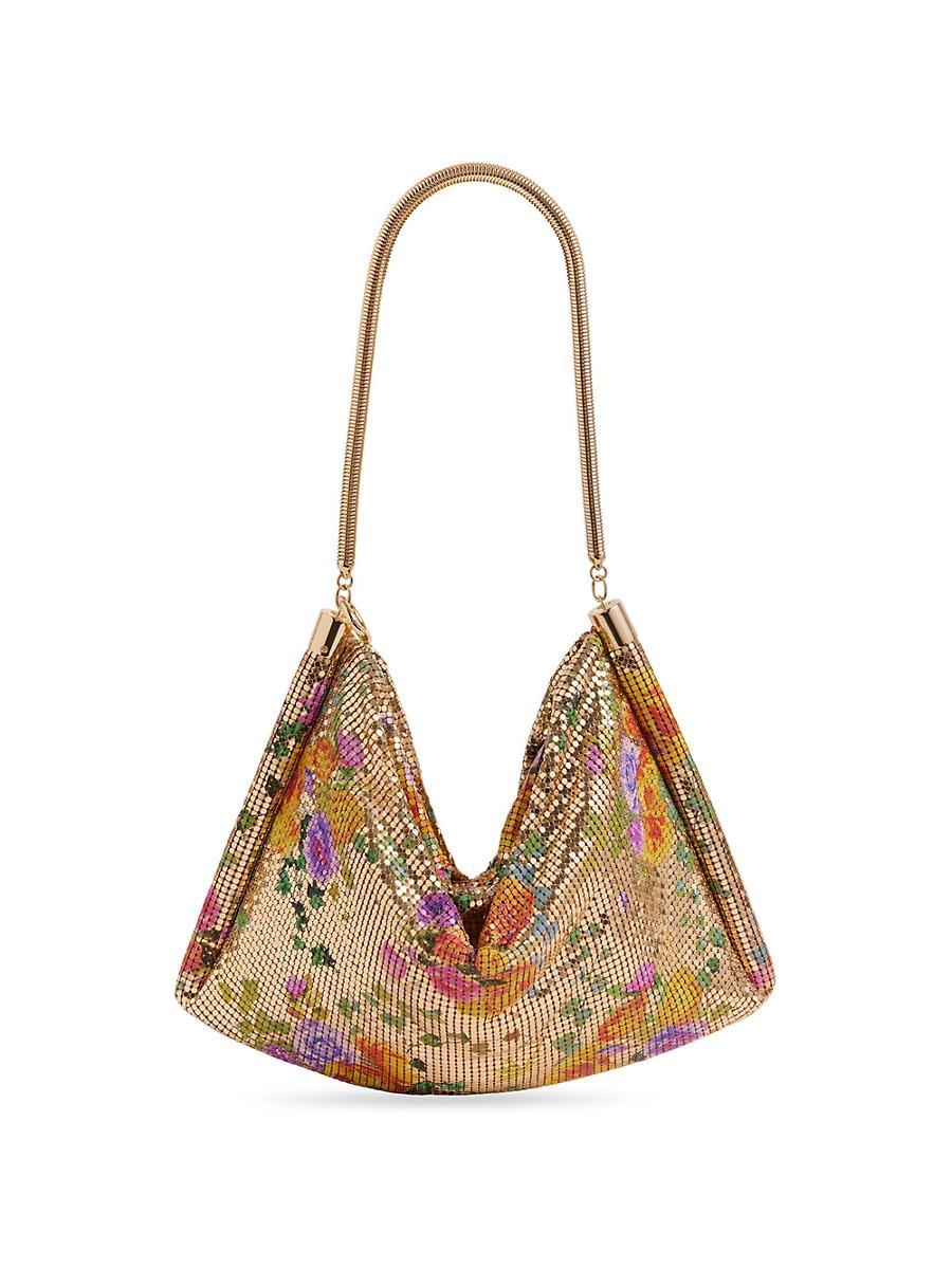 Womens Show Floral Mesh Shoulder Bag Product Image