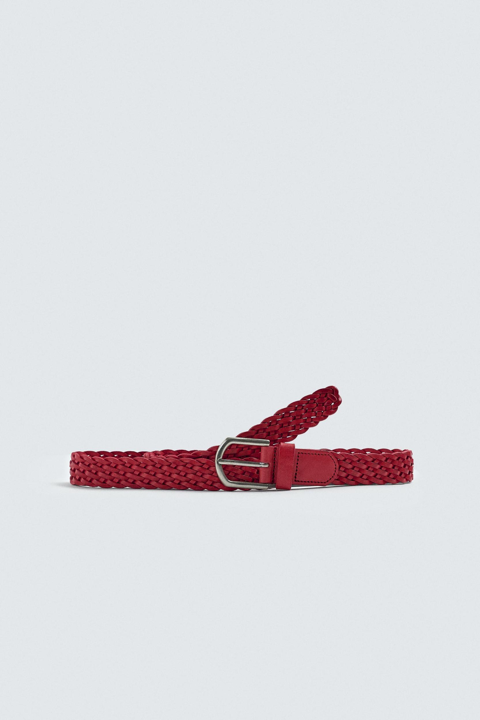BRAIDED LEATHER BELT Product Image
