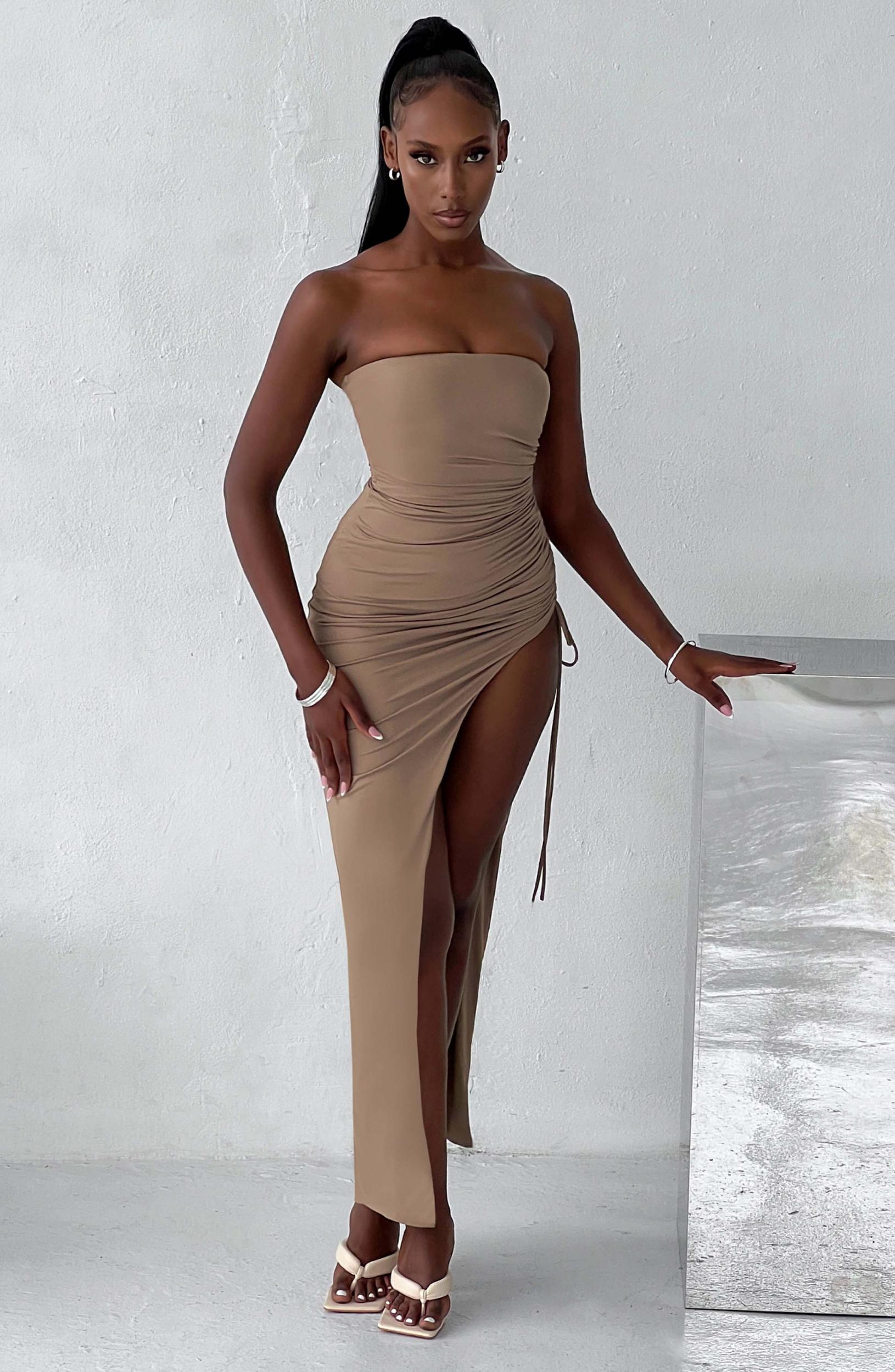 Lavina Maxi Dress - Mocha Product Image