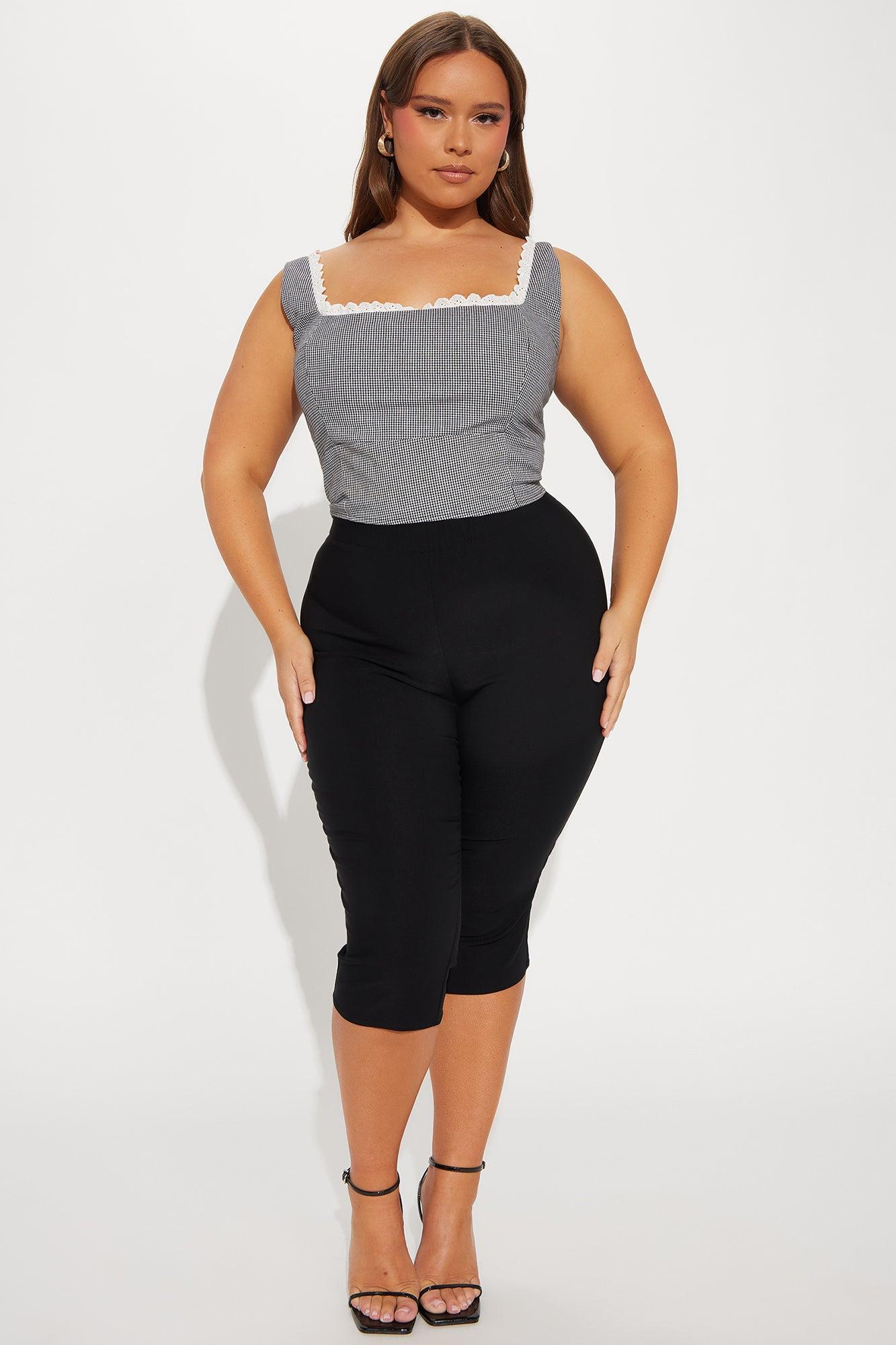 Taylor Gingham Top - Black/White Product Image