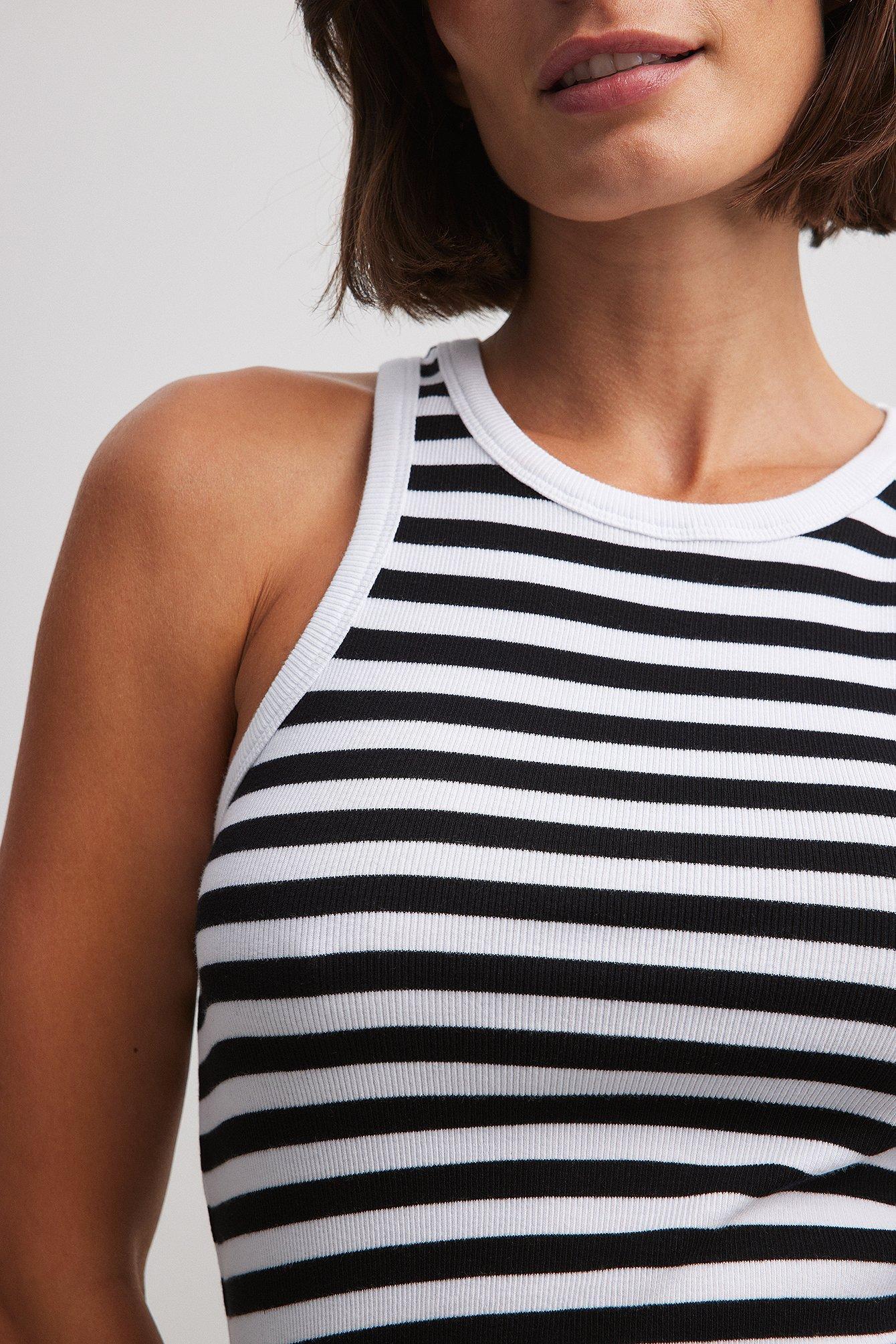 Striped Ribbed Tank Product Image