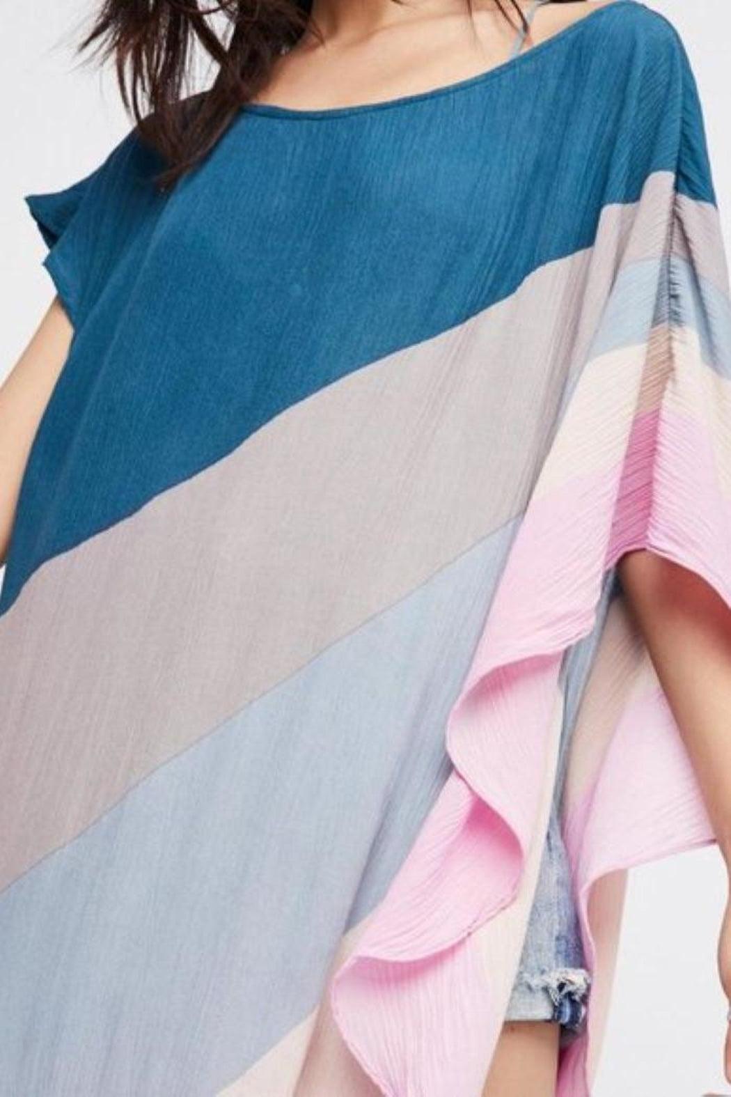 Asymmetrical Rainbow Kaftan Product Image