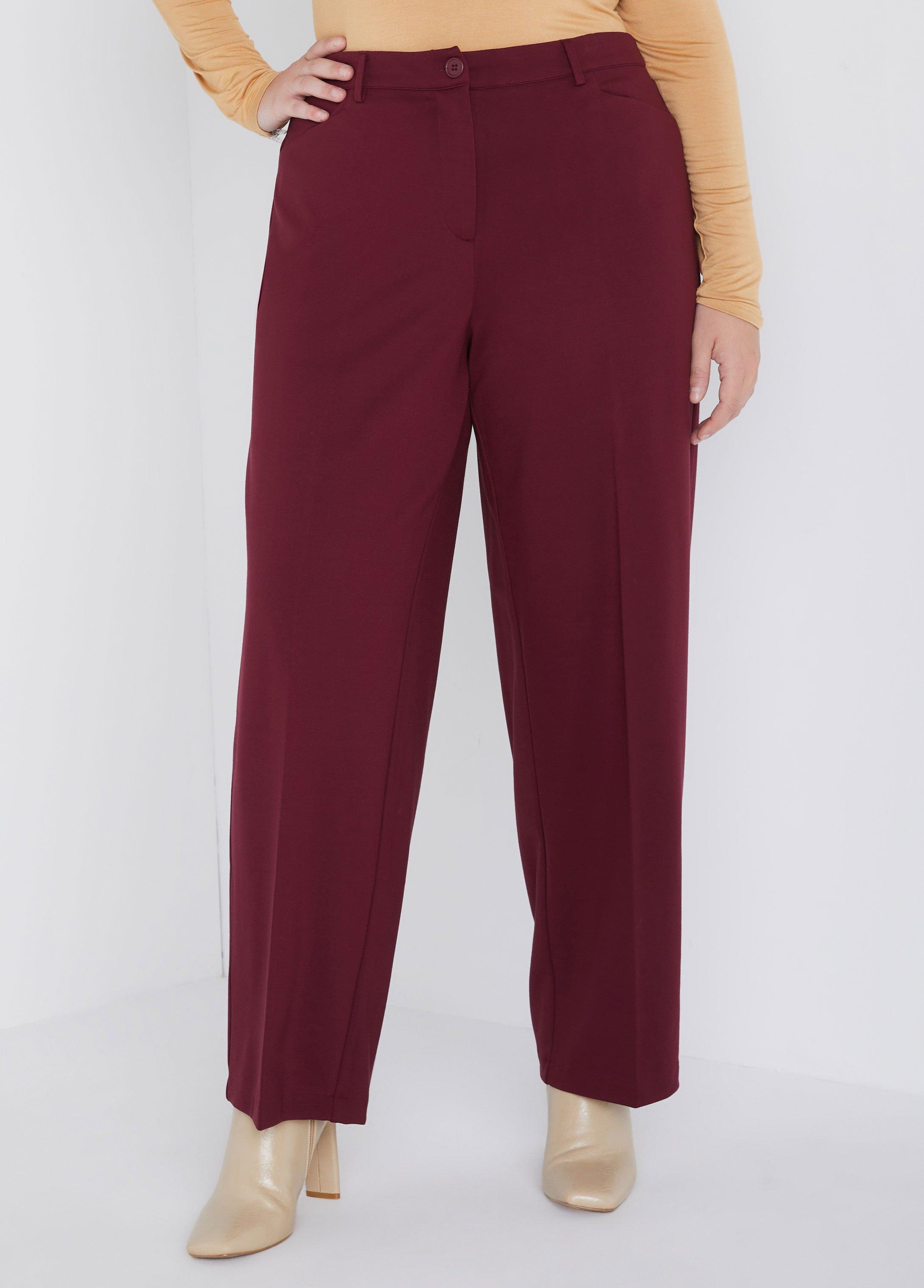 Straight Leg Ponte Trousers Product Image