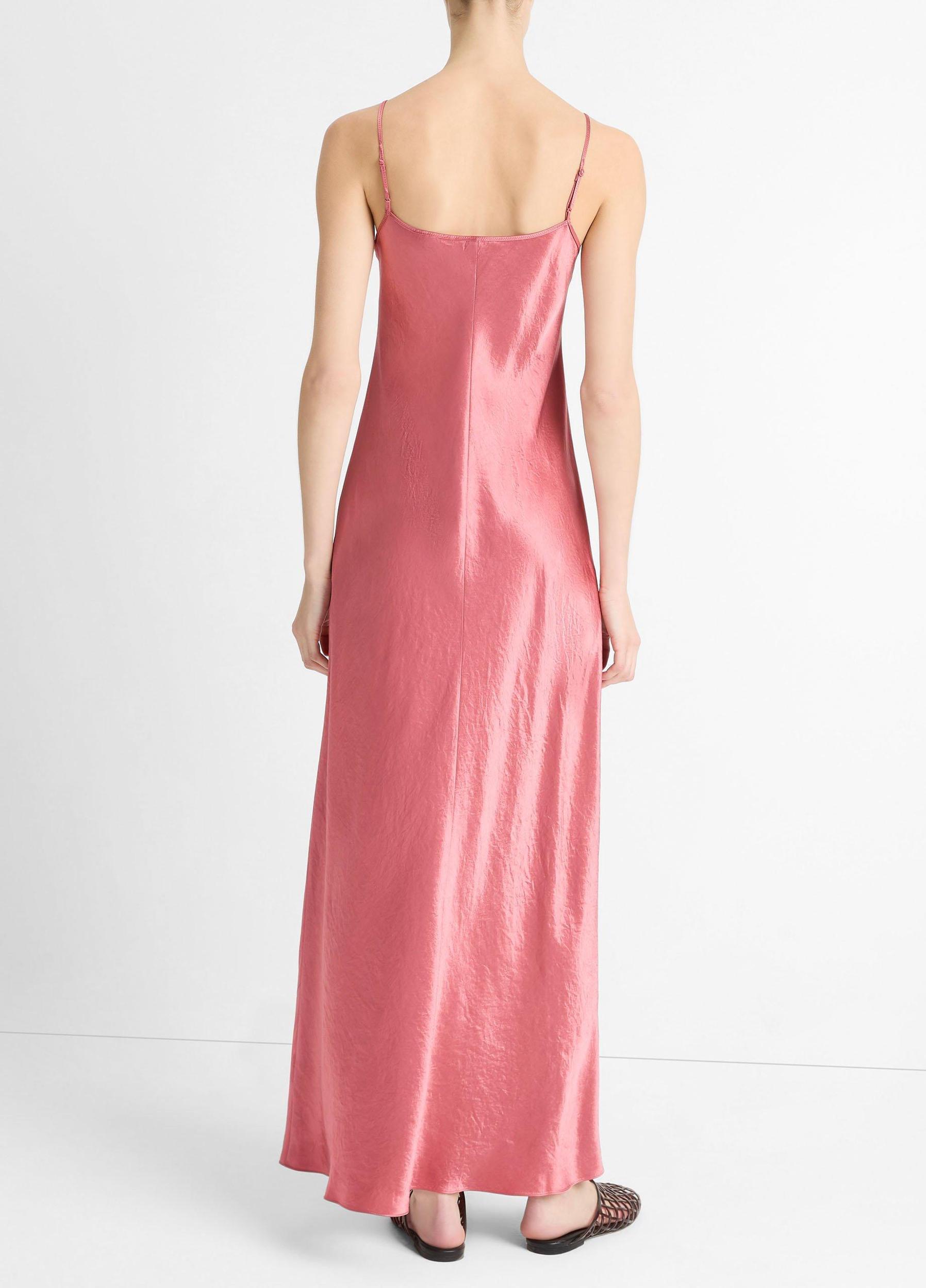 Satin Bias Maxi Slip Dress Product Image