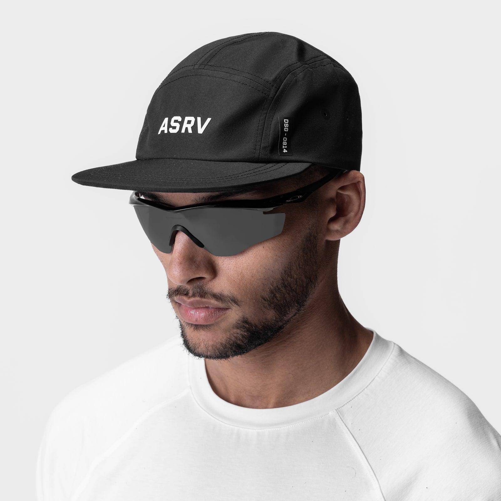 0814. 5-Panel Run Cap - Black Product Image