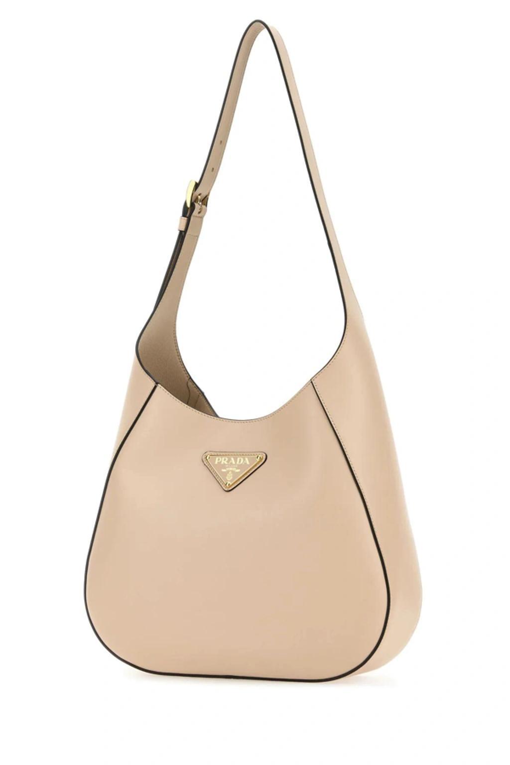 Light Pink Leather Shoulder Bag Product Image