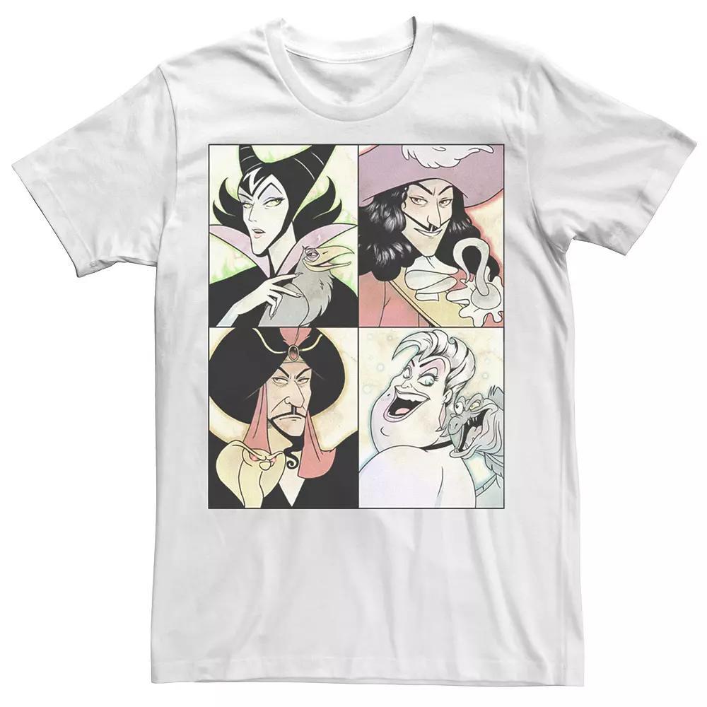 Disney's Villains Anime Watercolor Panels Men's Tee,  Product Image