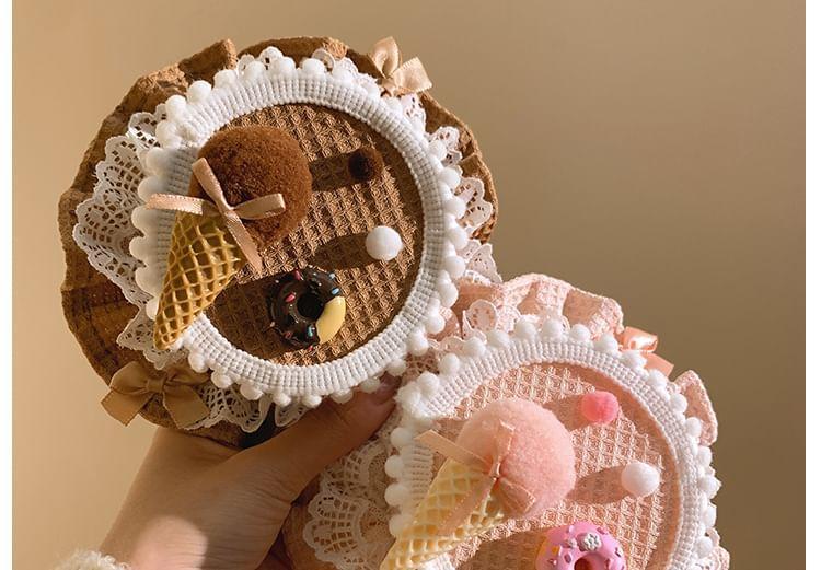 Lace Trim Cake Headband Product Image