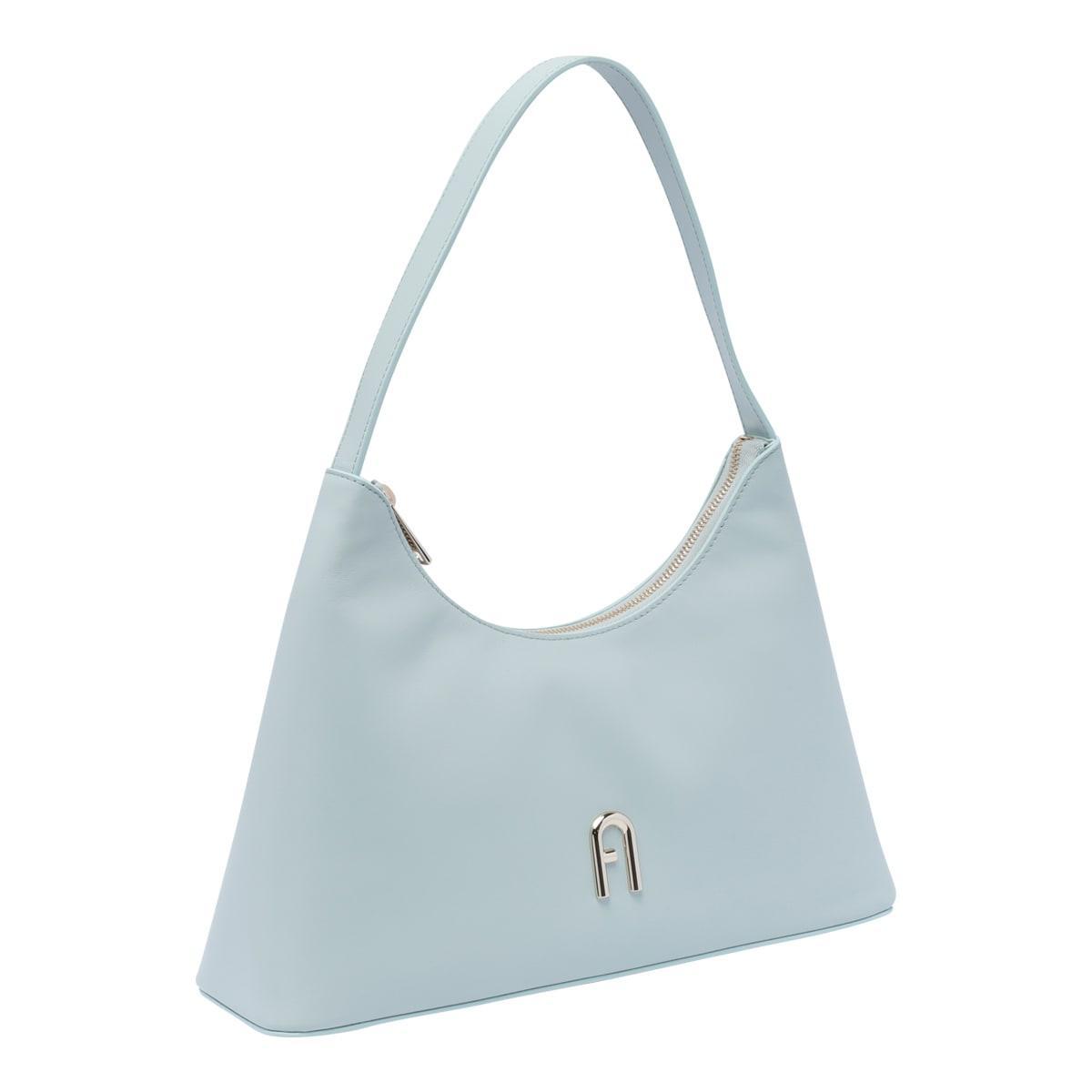 FURLA Small Diamante Shoulder Bag In Blue Product Image