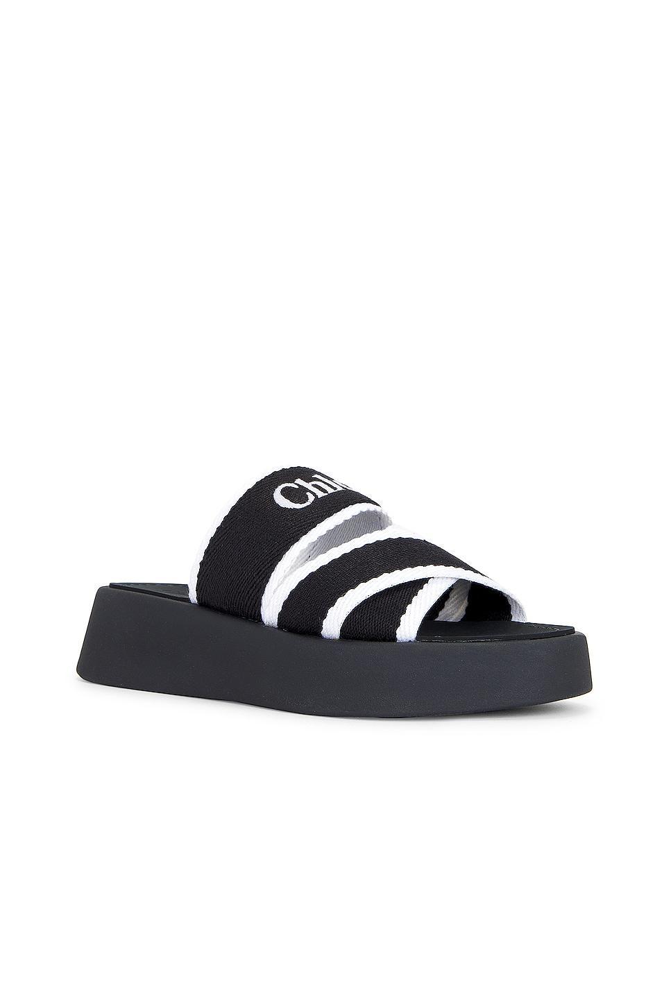 Chloe Mila Sandal in Black & White - Black,White. Size 38 (also in 40, 41). Product Image