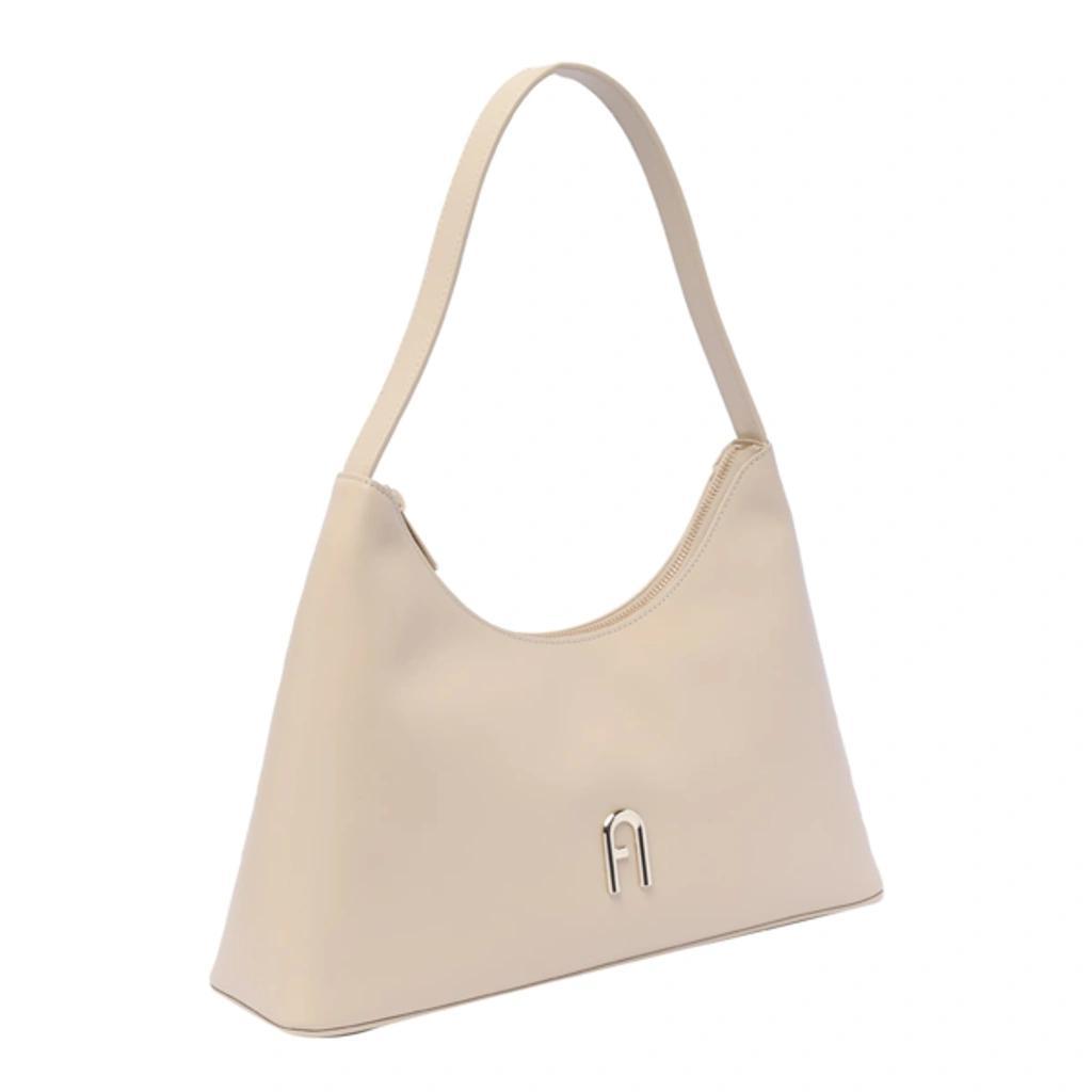 FURLA Diamante Small Shoulder Bag In Beige Product Image