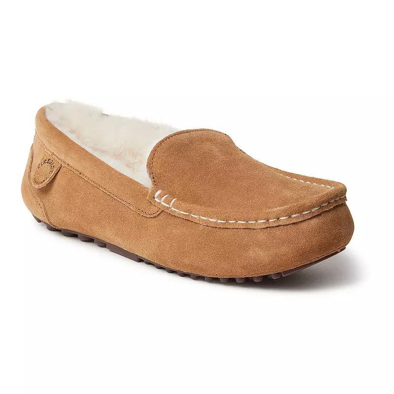 Fireside By Dearfoams Mel Wool-Lined Womens Moccasin Slippers Product Image