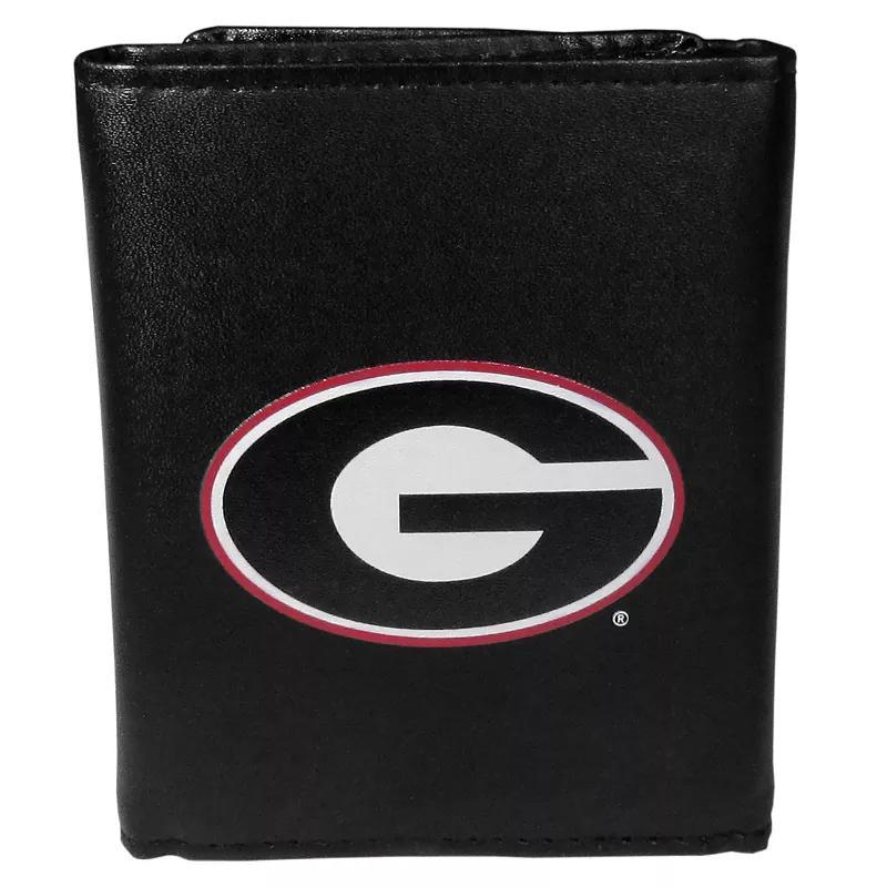 Mens Clemson Tigers Leather Tri-Fold Wallet Product Image