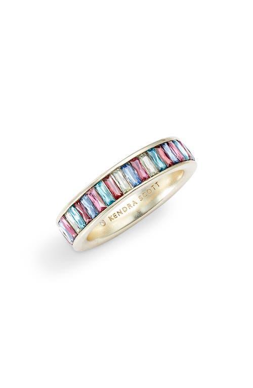 Jack Gold Band Ring in Multi Crystal Product Image