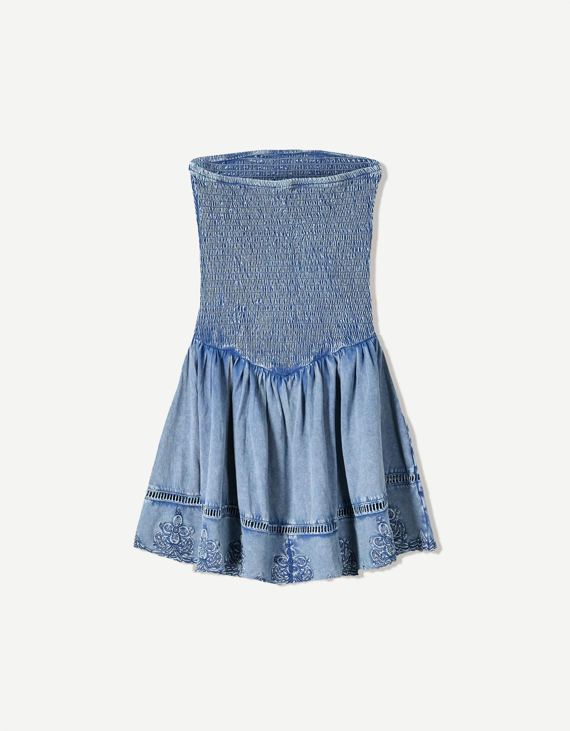 Mini dress with ruffles Product Image