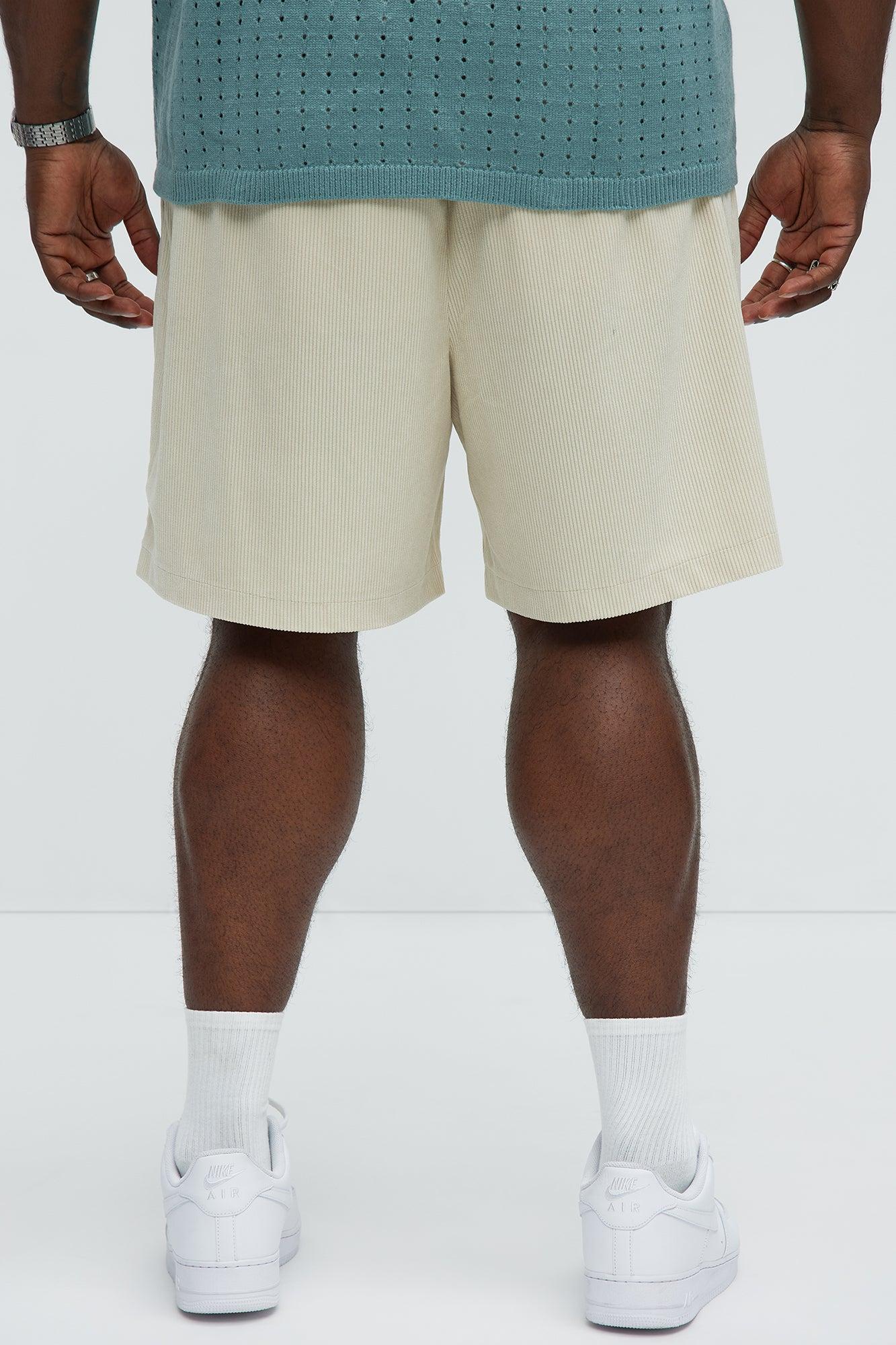Beau Relaxed Corduroy Shorts - Cream Product Image