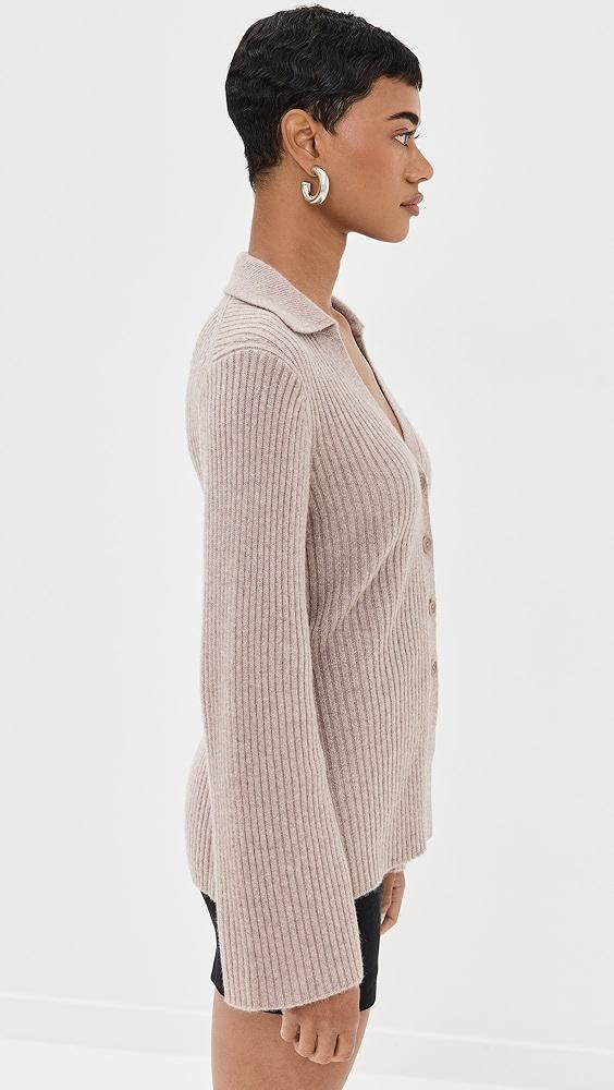 Reformation Shea Cashmere Collared Cardigan | Shopbop Product Image