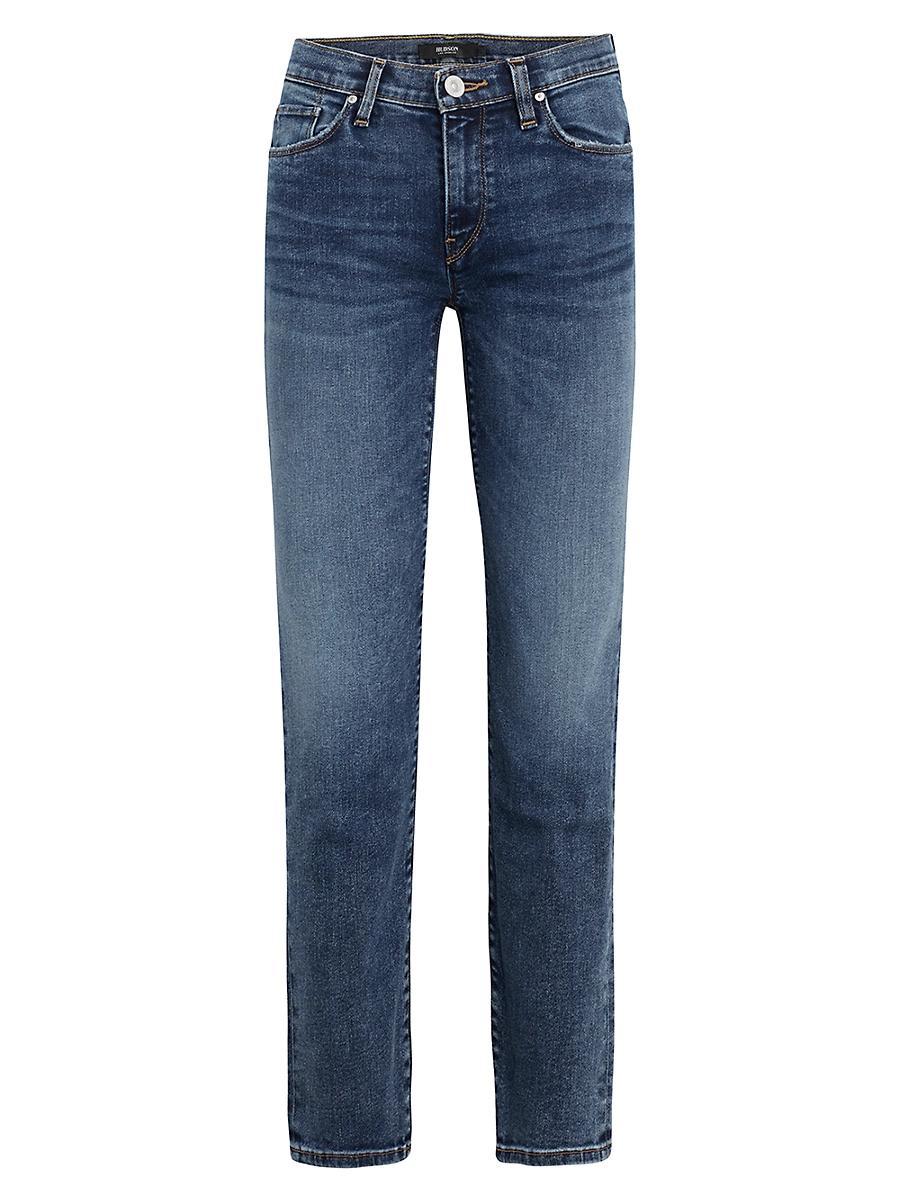 Womens Nico Mid-Rise Straight-Leg Jeans Product Image