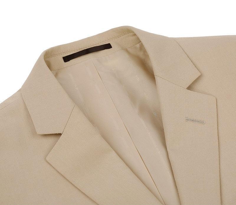 Vanderbilt Collection - Classic 2 Piece Suit 2 Buttons Regular Fit In Beige Product Image