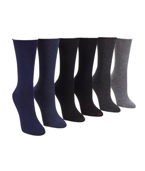 Lauren Ralph Lauren Womens Roll-Top Trouser Socks 6 Pack Product Image