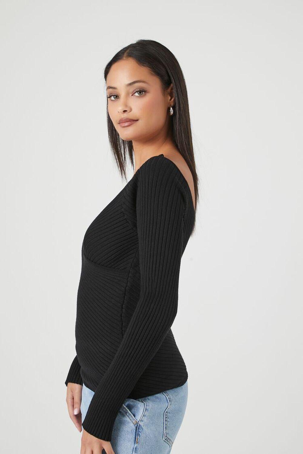 Ribbed Surplice Sweater | Forever 21 Product Image