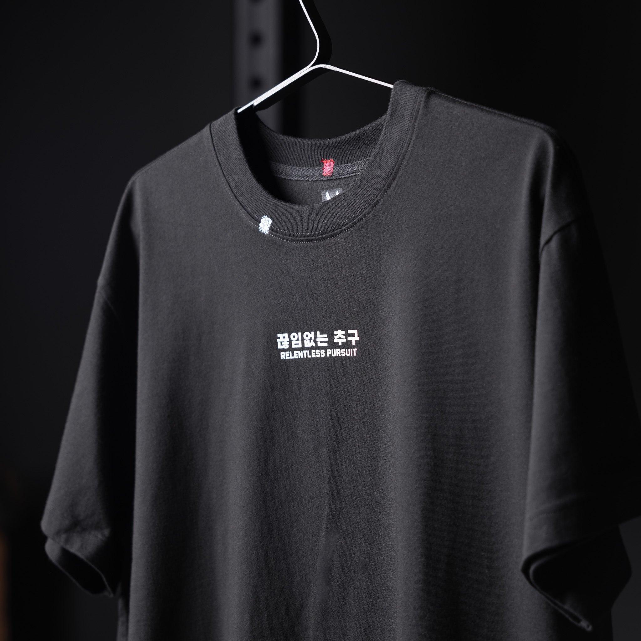 0797. Tech Essential™ Relaxed Tee - Black "RP Wings Stack" Product Image