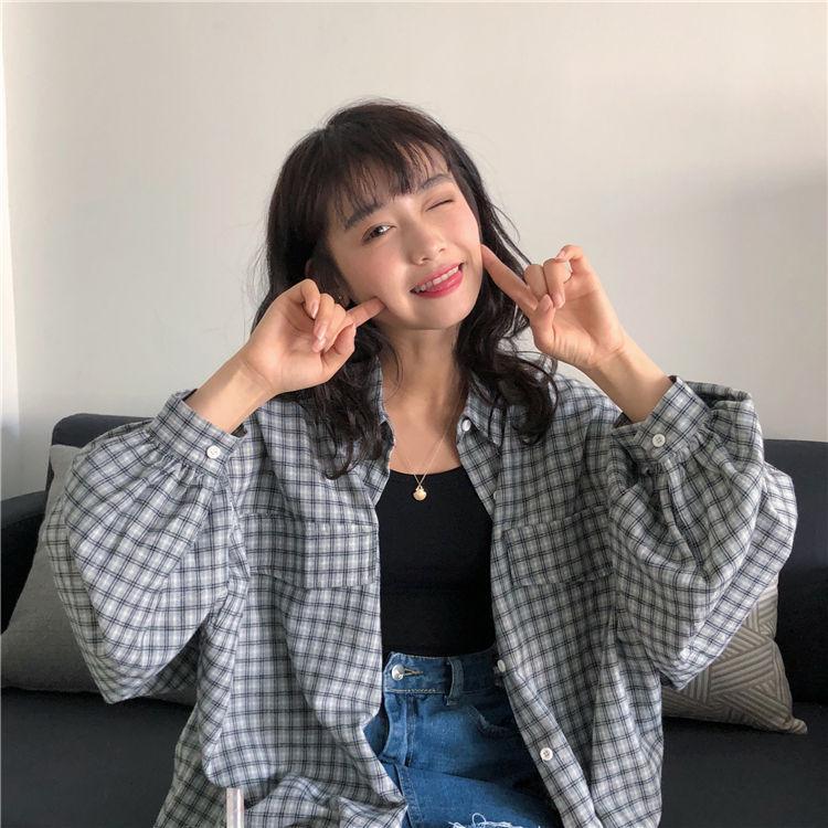 Plaid Oversized Shirt Product Image