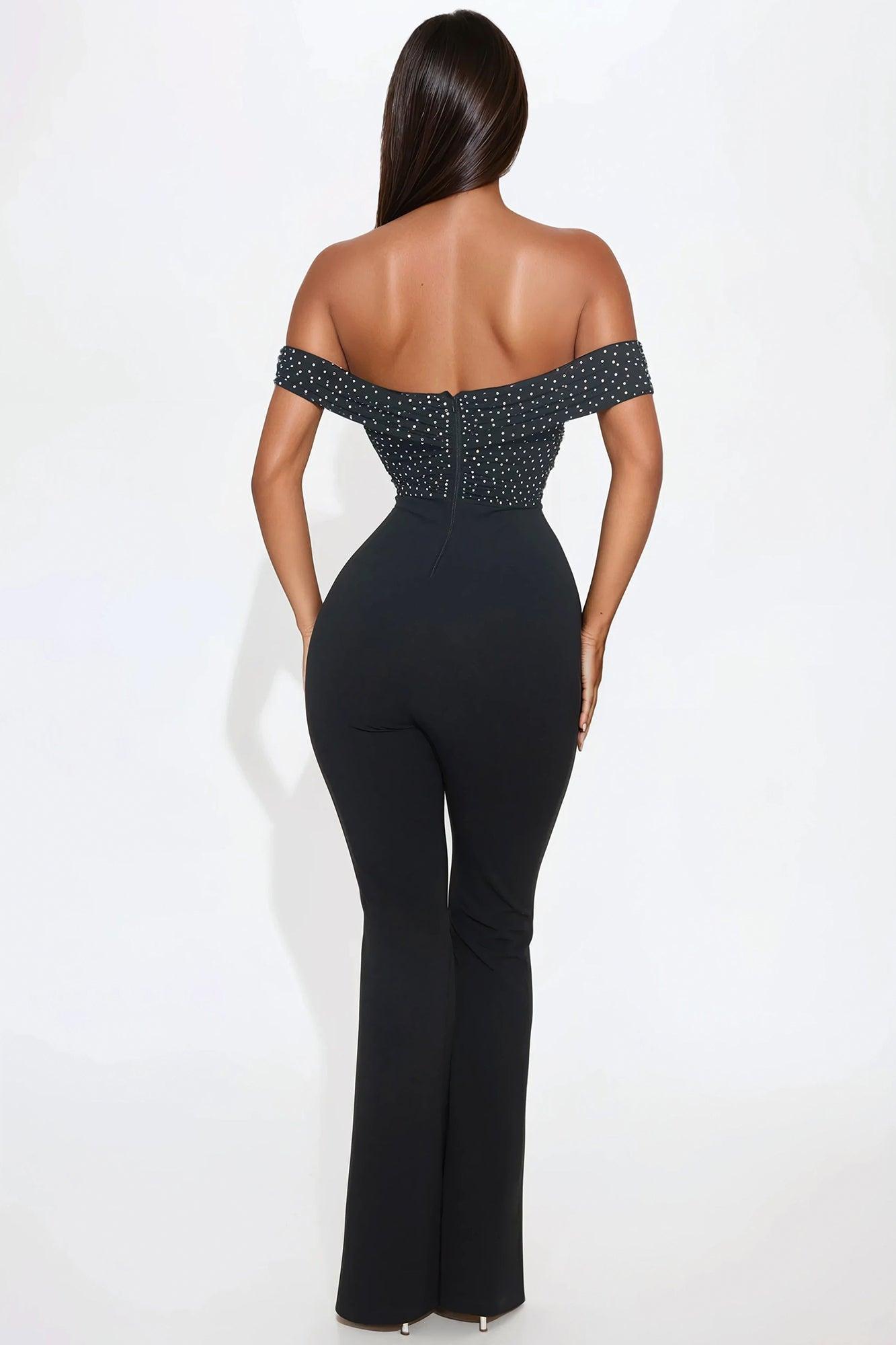 Spark Up The Night Jumpsuit - Black Product Image