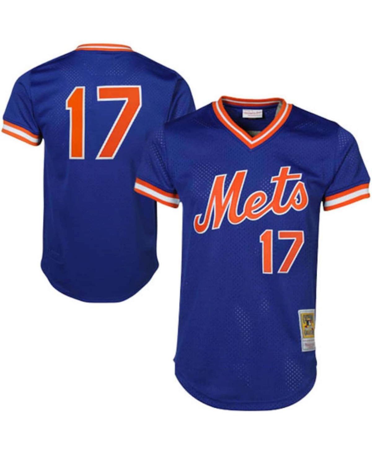 Mens Mitchell & Ness Keith Hernandez Royal New York Mets Cooperstown Mesh Batting Practice Jersey Product Image