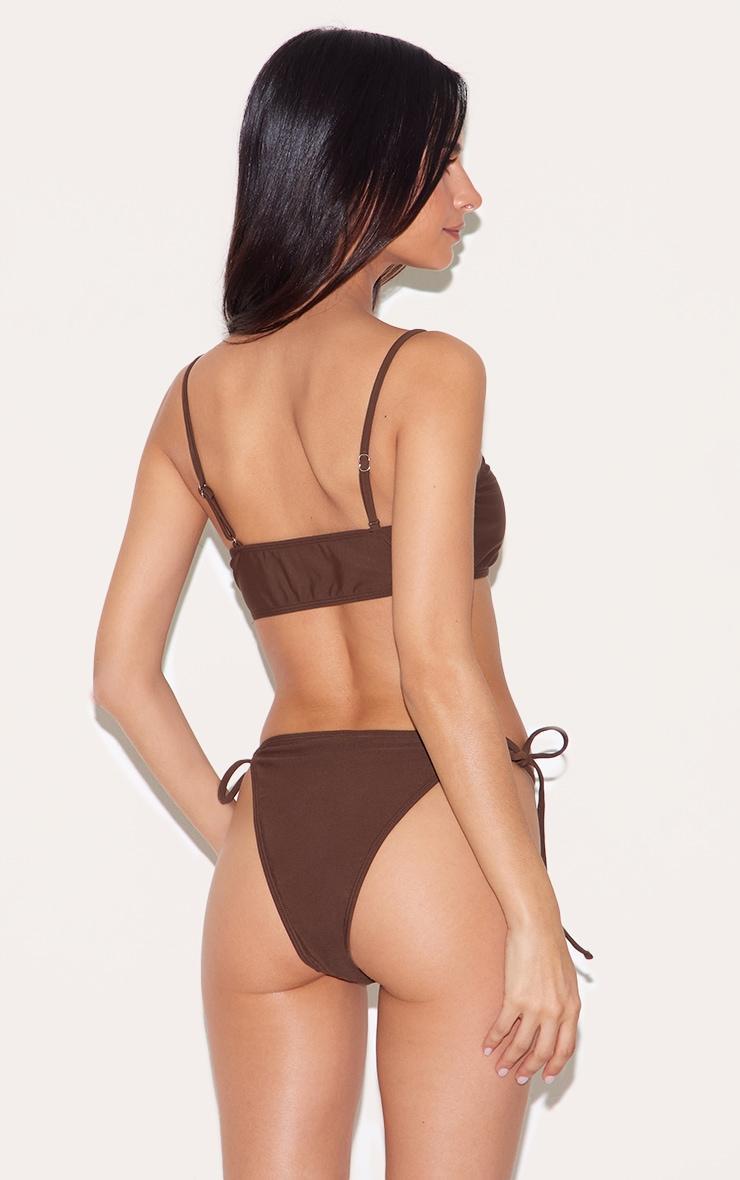 Chocolate Tie Side Bikini Bottoms Product Image